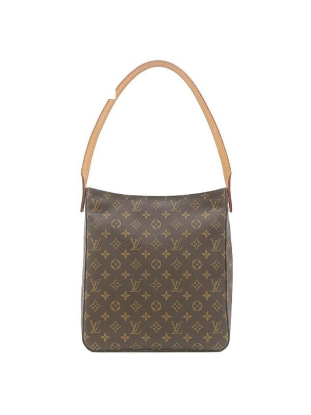 Louis Vuitton Shoulder Bag Looping GM Monogram Canvas Gold Brown One Handle